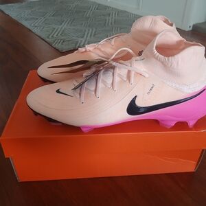 Nike Pink and Black Soccer Cleats